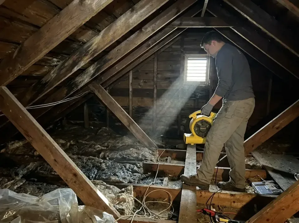 attic-water-damage-drying-proc-007 — frequently asked questions, Emergency Water Extraction & 24/7 Flood Response in Slayton…
